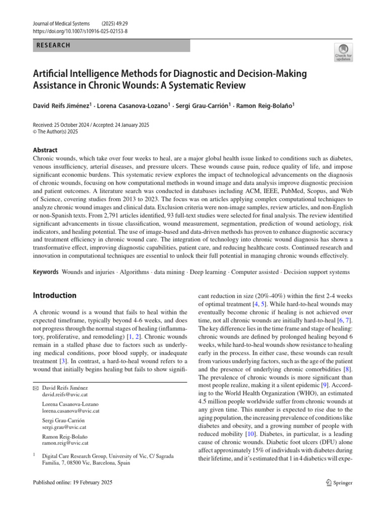 Artificial Intelligence Methods For Diagnostic and Decision-Making ...
