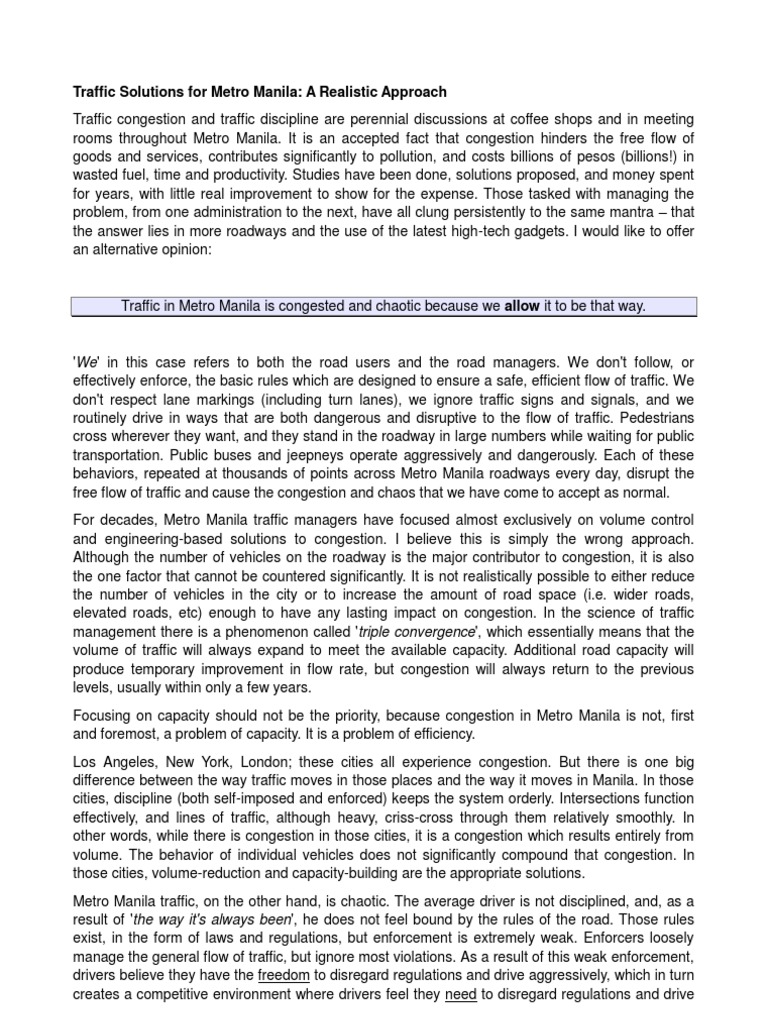 Traffic congestion causes and solutions essay picture