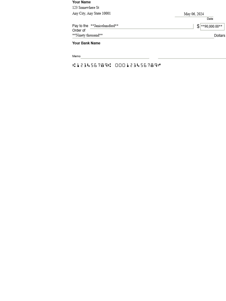 Check Writer | PDF