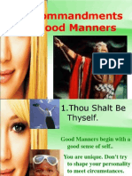 10 Commandments of Manners