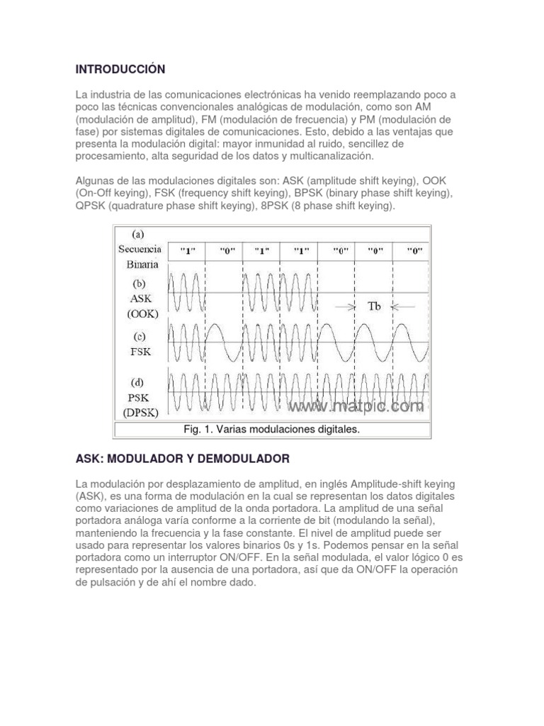 Introducción a Modulación Digital | PDF | Modulación | Ingeniería ...