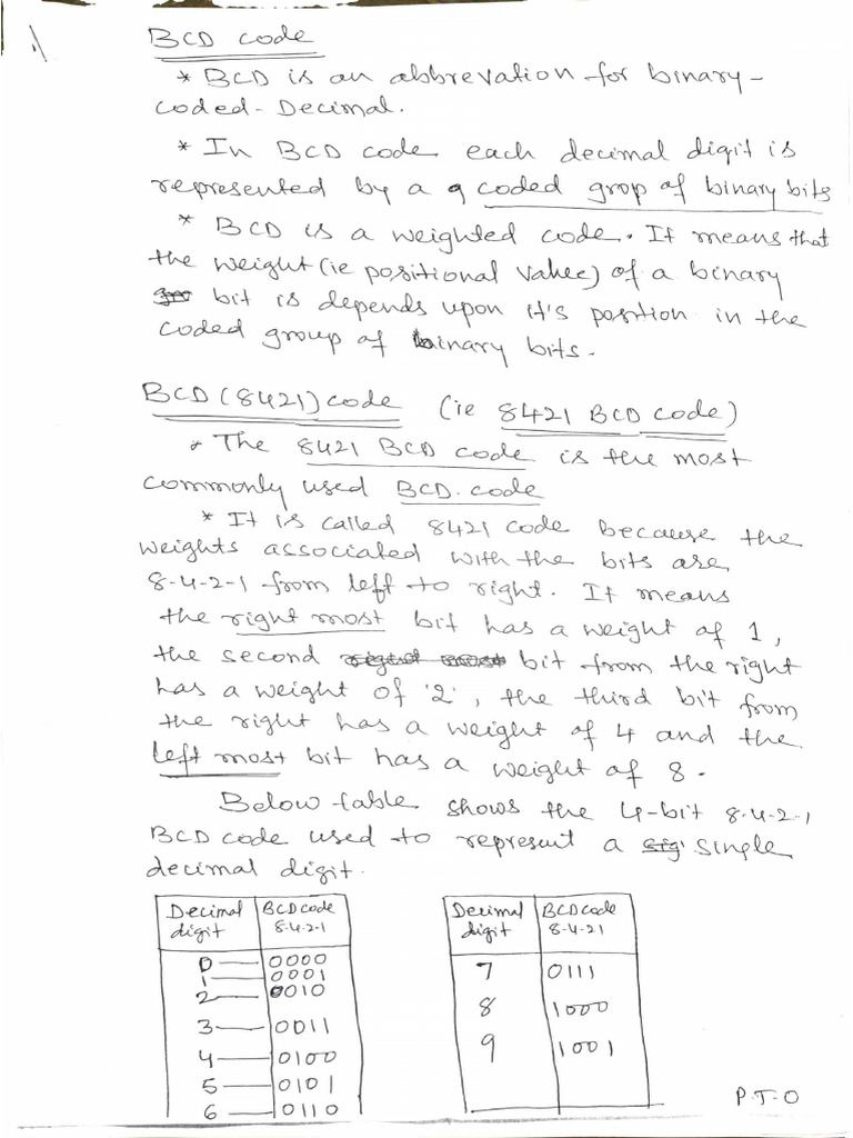 BCD & Gray Code | PDF