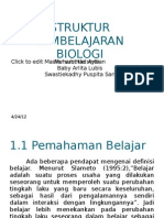 Struktur Pembelajaran Biologi