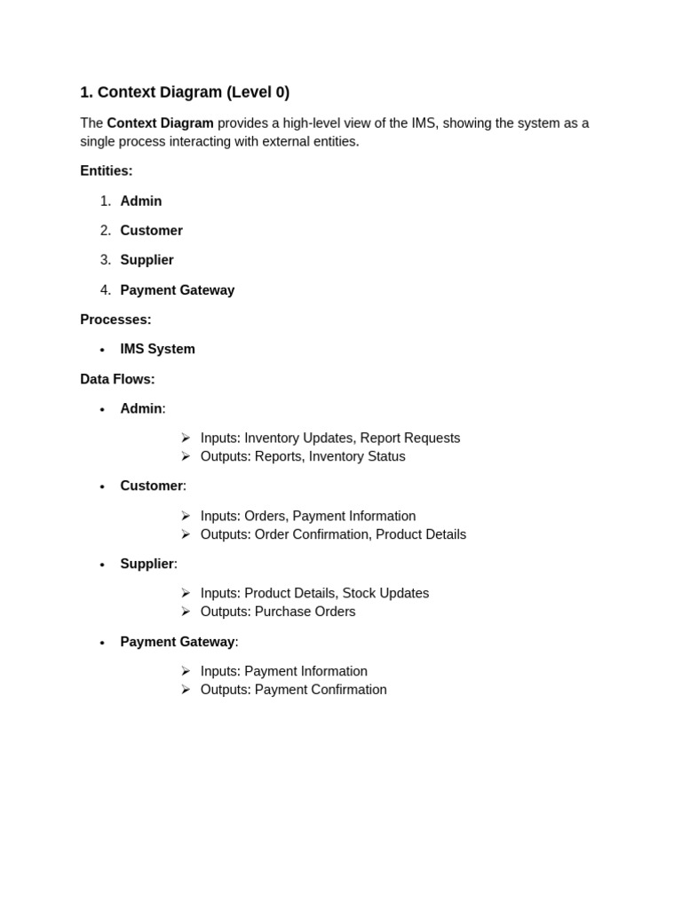 Context Diagram Level 0 Overview | PDF | Ip Multimedia Subsystem ...