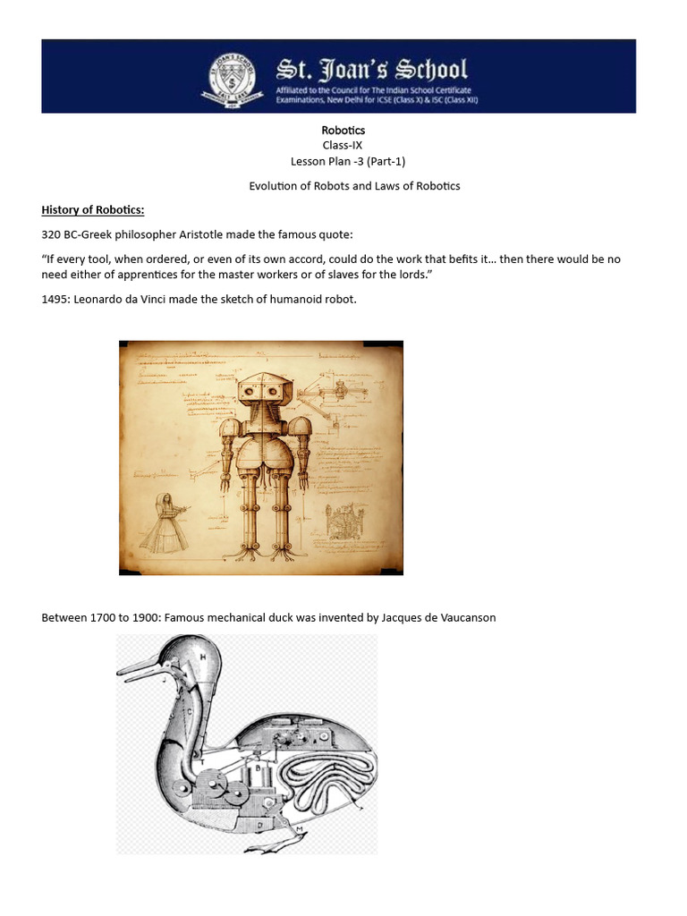Evolution of Robotics Timeline | PDF | Robot | Robotics
