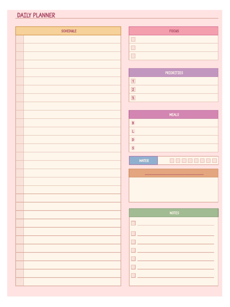 Unicorn Muted Pastel Planner Unicorn Planner Daily Undated Time ...
