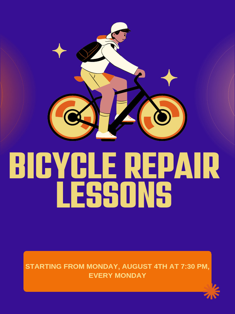 Bicycle Repair Lessons Every Monday | PDF