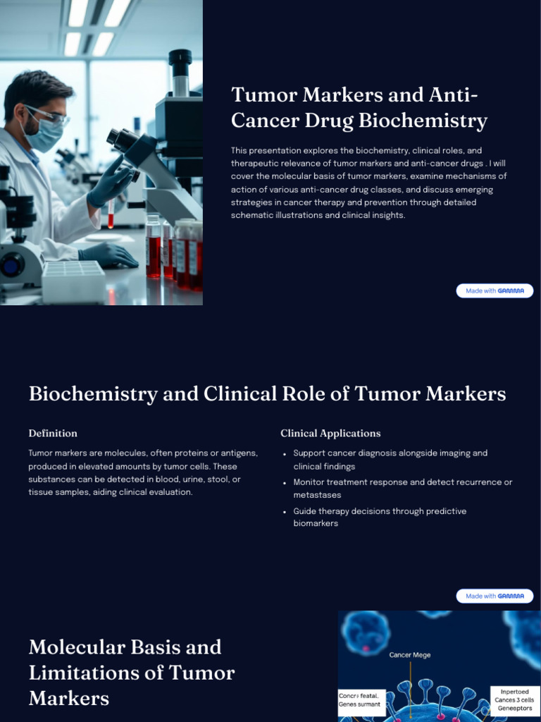 Tumor Markers and Anti-Cancer Drugs | PDF | Chemotherapy | Cancer