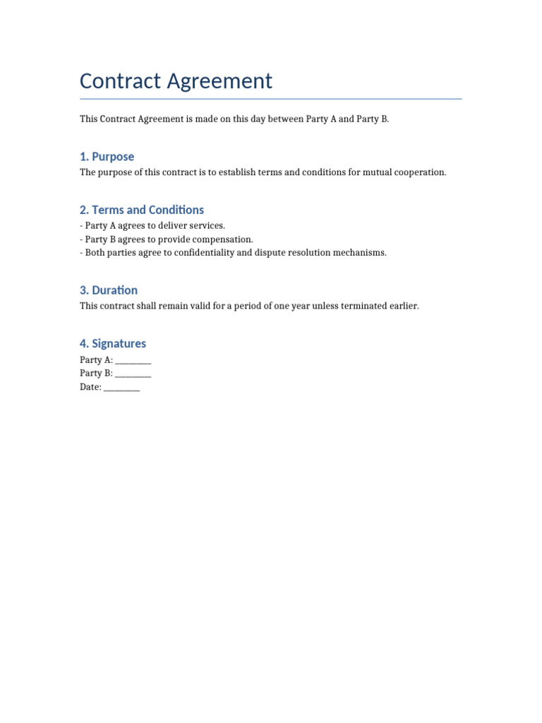 Contract Draft | PDF