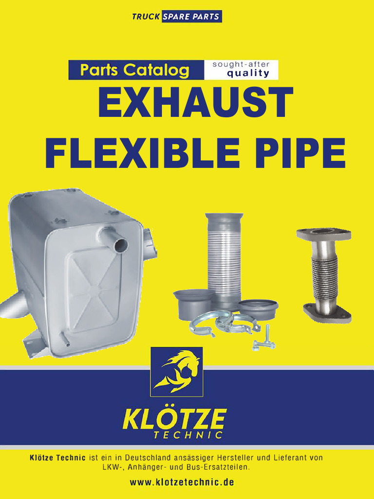 Klötze Technic Exhaust Flexible Pipe Catalog | PDF | Land Vehicles ...