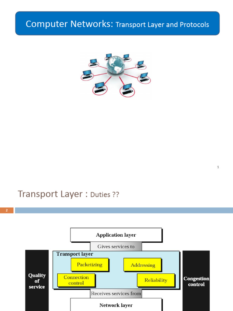 Transport Layer Protocols Overview | PDF | Transmission Control ...