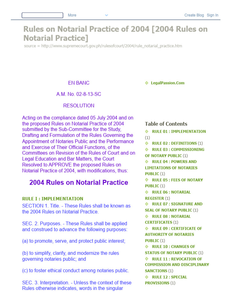 2004 Notarial Practice Rules Overview | PDF | Notary Public | Seal (Emblem)