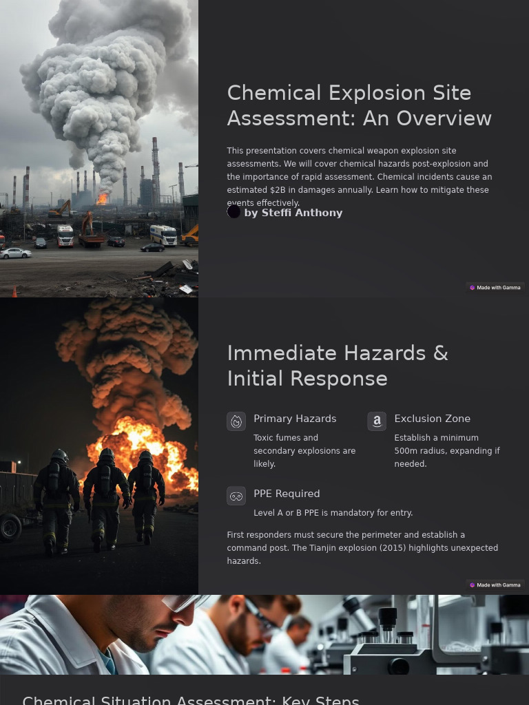 Chemical Explosion Site Assessment Guide | PDF | Environmental ...