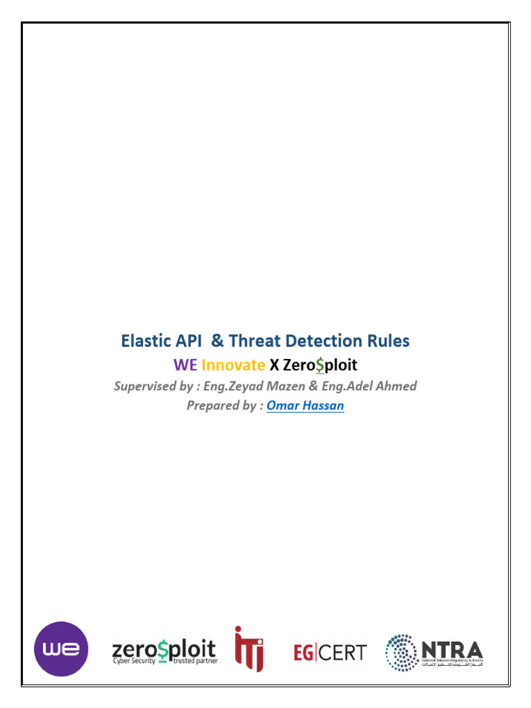 Elastic API & Threat Detection Guide | PDF | Computer Science | Computing