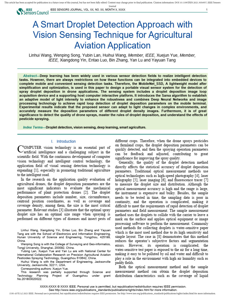 Smart Droplet Detection for Drones | PDF | Deep Learning | Image ...