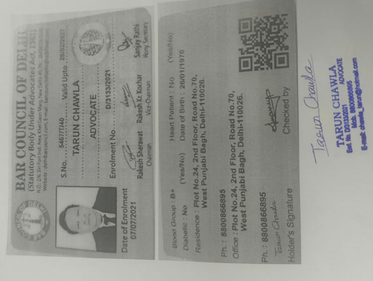 BCI ID Self Attested | PDF