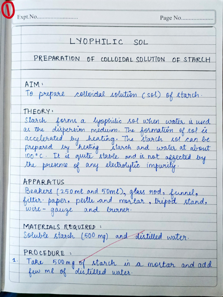 Lyophilic Sol | PDF