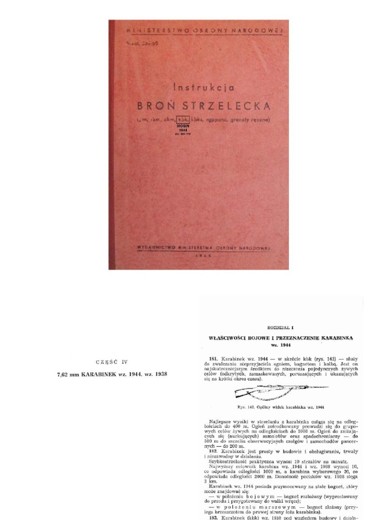 Polish Mosin Nagant M38 M44 Manual PDF