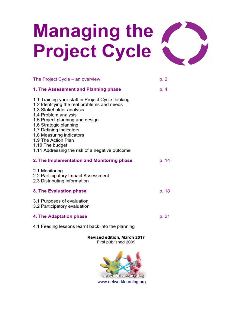 Project Cycle Management Guide | PDF | Evaluation | Non Governmental ...
