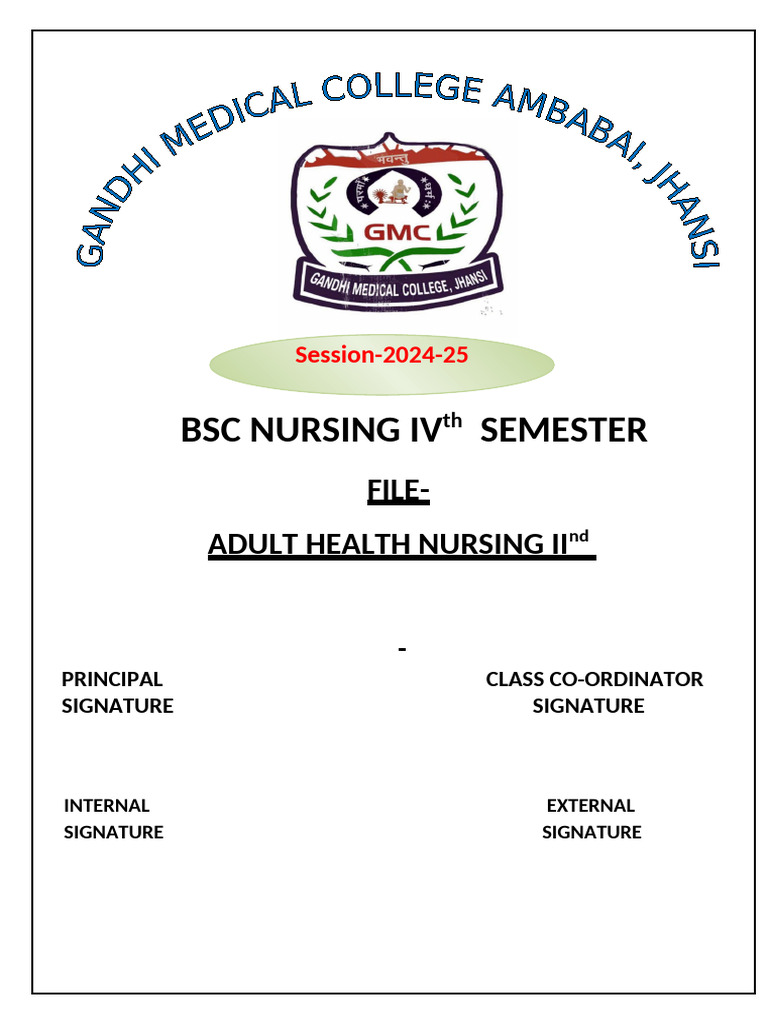 BSC Nursing IV Semester Overview | PDF