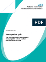 Neuropathic Pain - Pharmacological Management NICE GUIDELINE CG 96 MARCH 2010