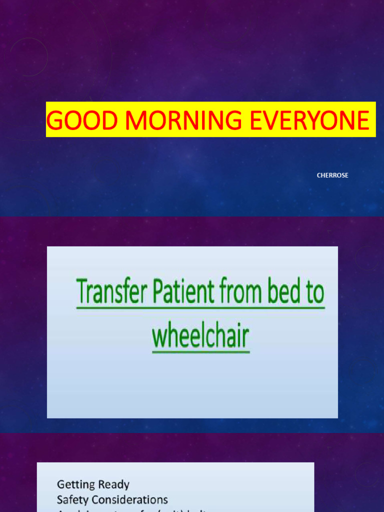 Transferring of Patient | PDF