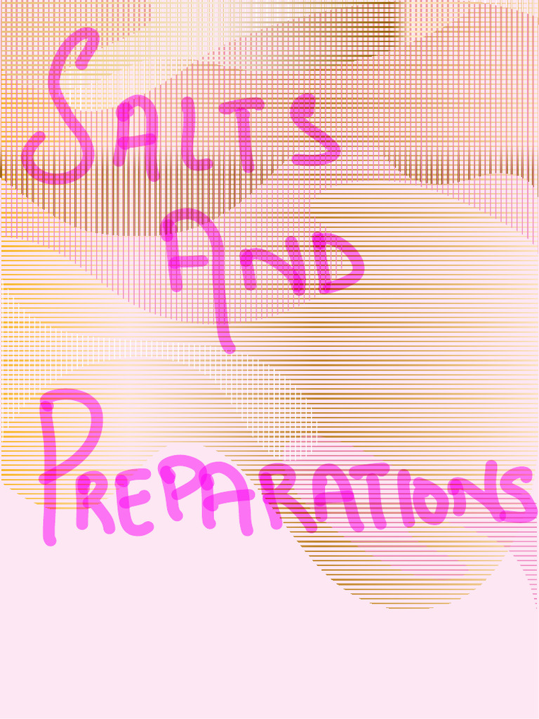 Methods for Preparing Soluble Salts | PDF | Precipitation (Chemistry ...