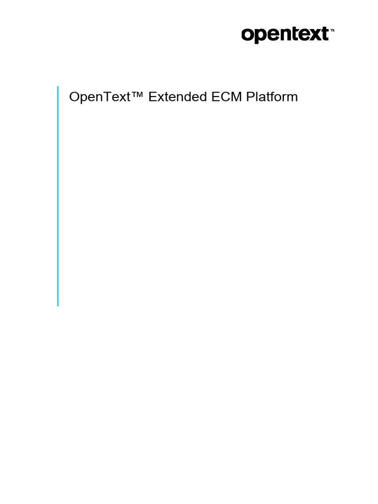 OpenText Extended ECM 20.4 Release Notes | PDF | Cloud Computing ...