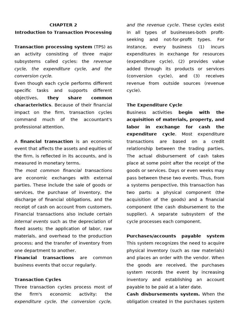 Understanding Transaction Processing Systems | PDF | Business