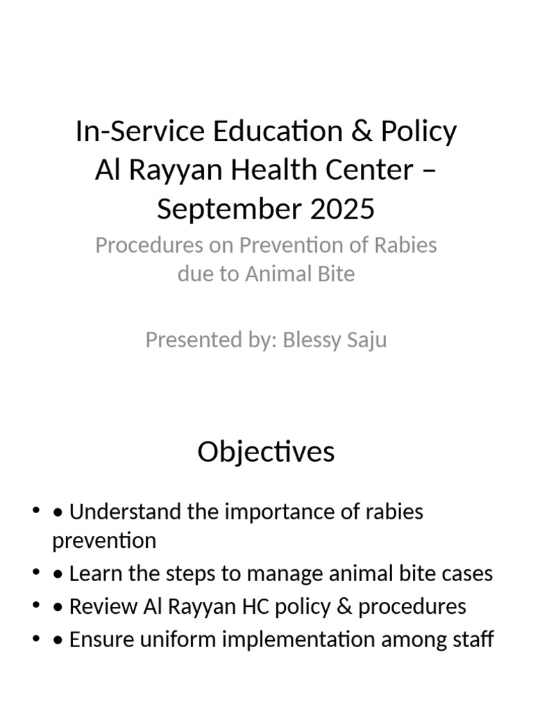 Rabies Prevention Procedures Guide | PDF | Rabies | Medicine