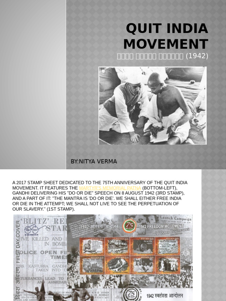 On Quit India Movement | PDF