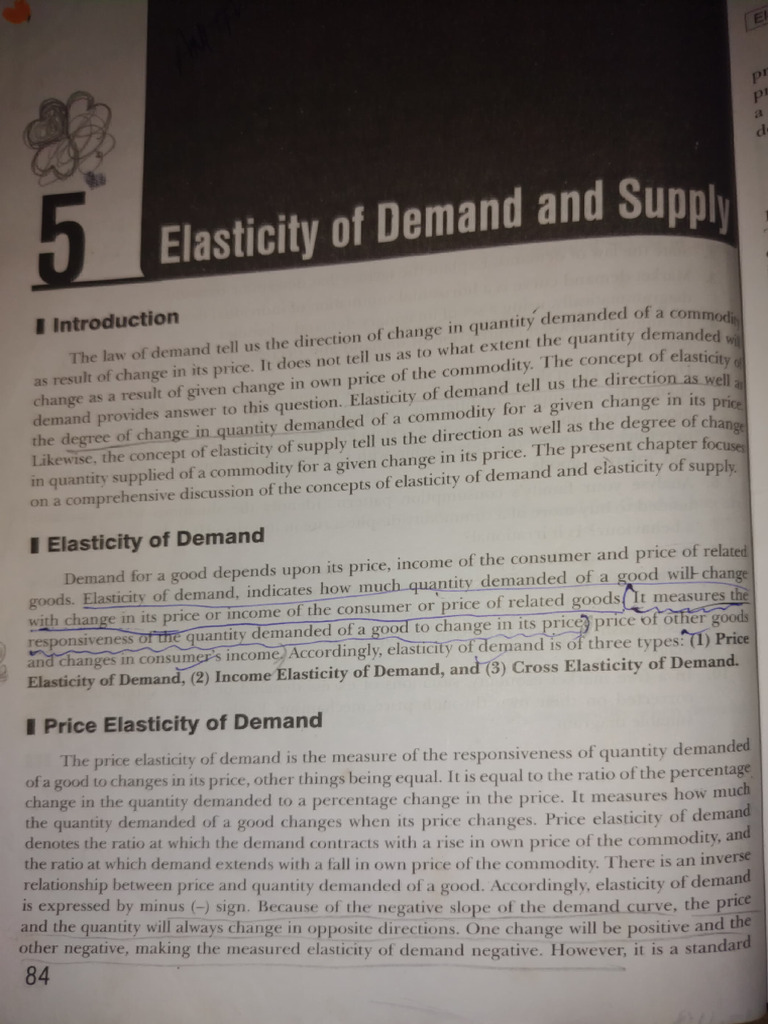 Elasticity of Demand and Supply | PDF