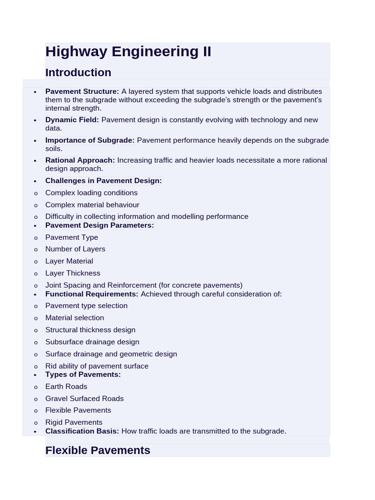 Comprehensive Guide to Pavement Design | PDF | Road Surface | Stress ...