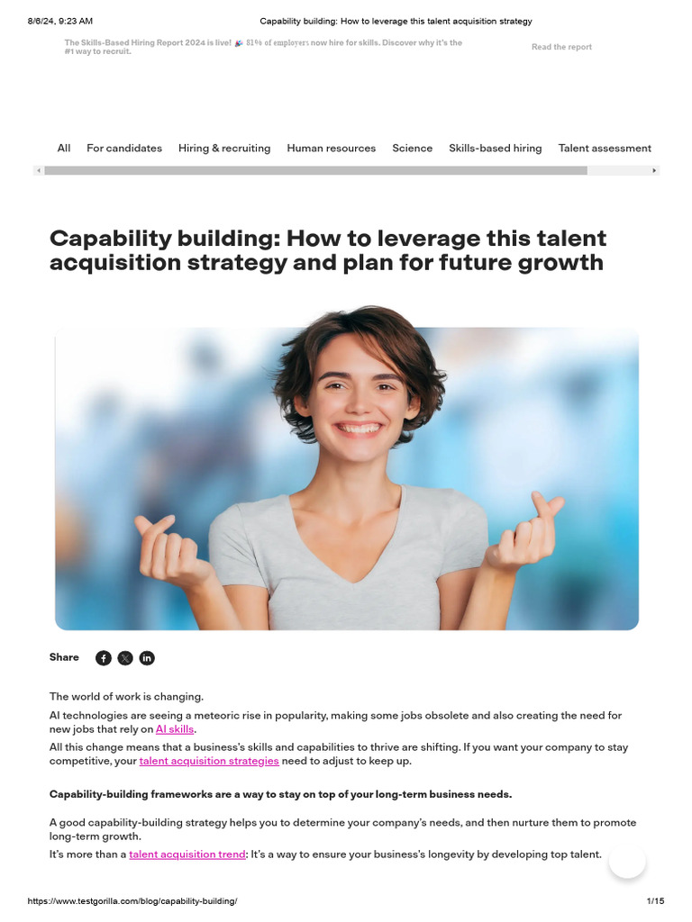 Capability Building for Talent Growth | PDF | Employee Retention ...