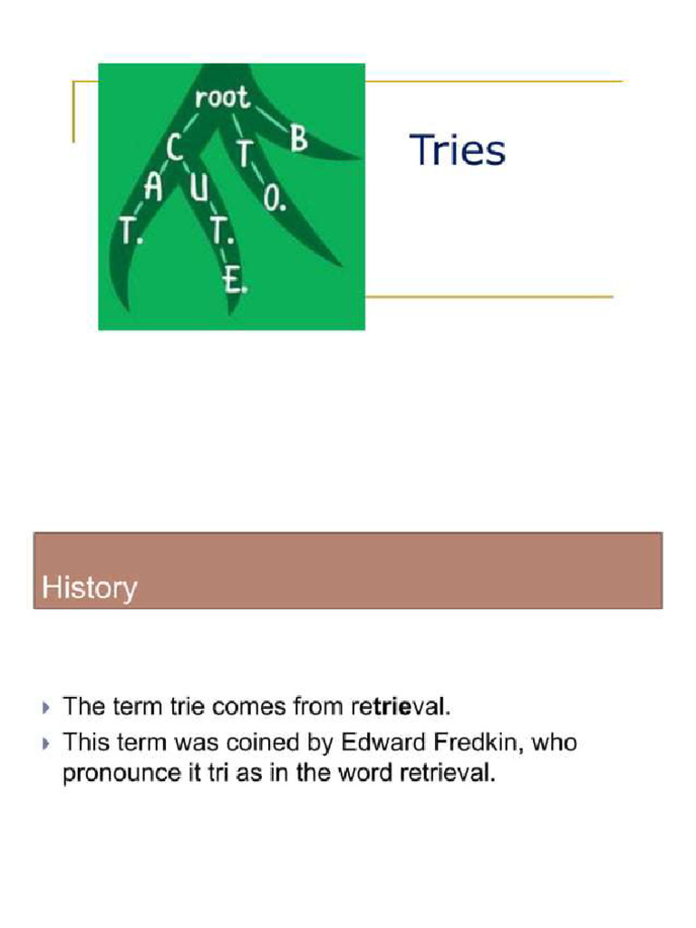 Understanding Tries in Data Structures | PDF | Algorithms | Computer ...