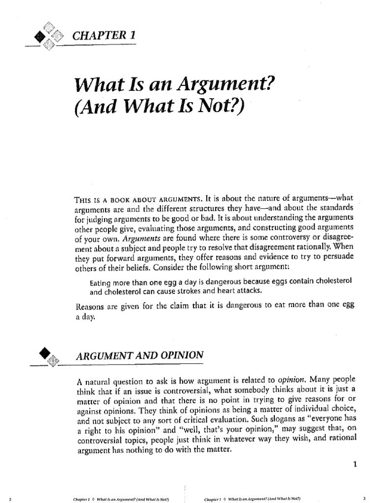 What Is An Argument | PDF