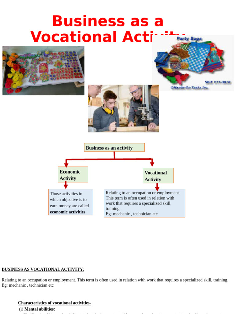 Non-Economic Aspects of Vocational Business | PDF | Economics | Business