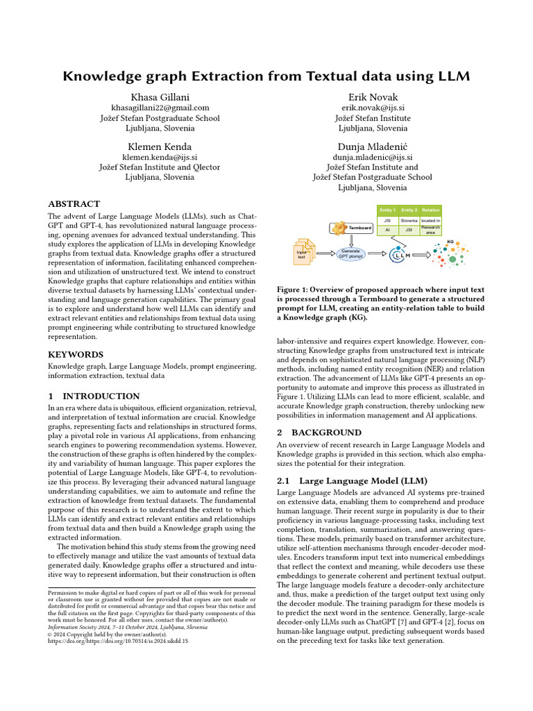 Knowledge Graphs via LLMs Extraction | PDF | Artificial Intelligence ...