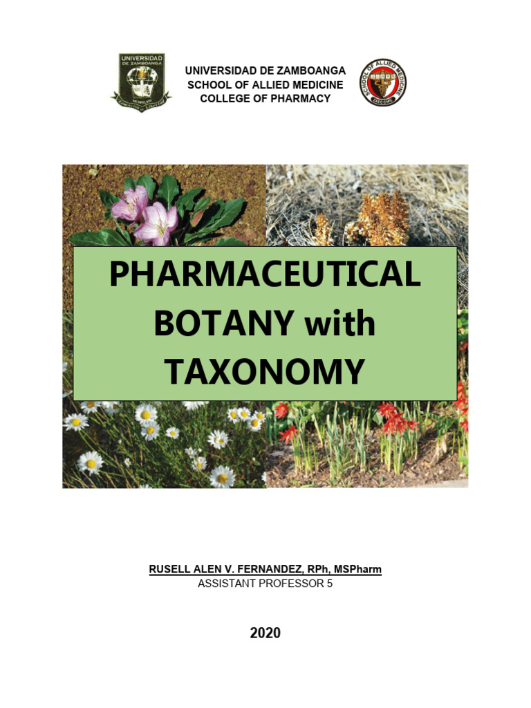 MODULE-PHARMACEUTICAL-BOTANY-WITH-TAXONOMY | PDF | Eukaryotes ...
