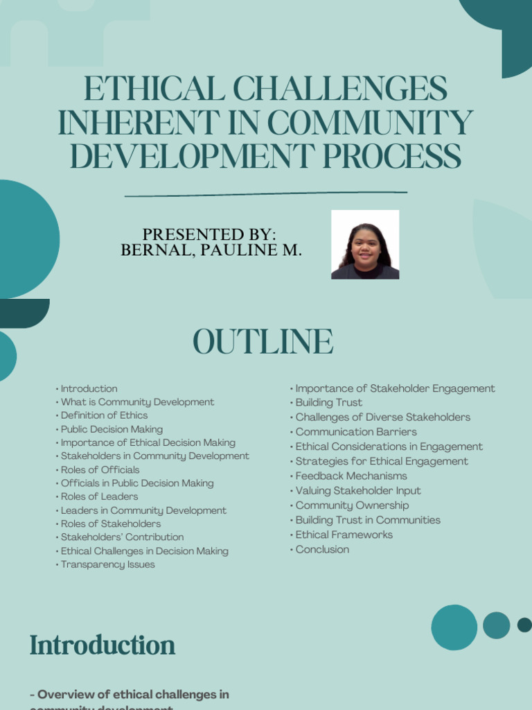 Ethical Challenges in Community Development | PDF | Community ...