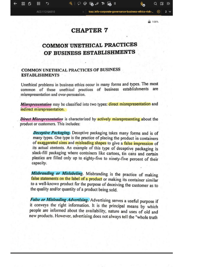 Corpo Gov Mod 10-11 Book | PDF