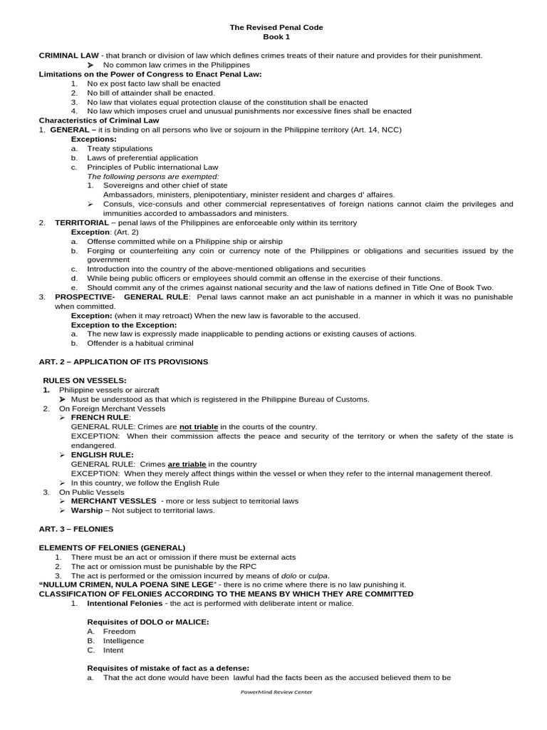 Overview of Philippine Criminal Law | PDF | Aiding And Abetting | Crimes