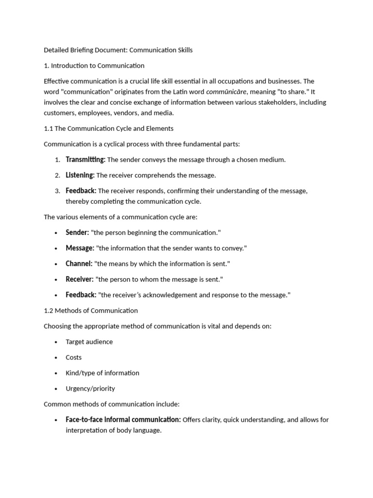 Mastering Communication Skills Guide | PDF | Nonverbal Communication ...