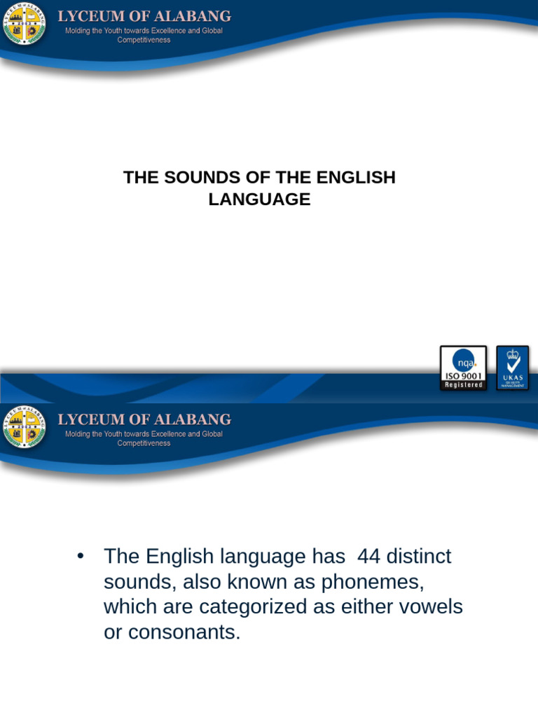Sounds of English | PDF | English Language | Vowel