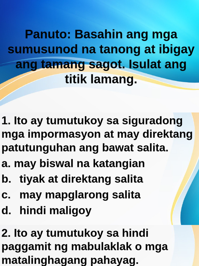 PASULIT | PDF