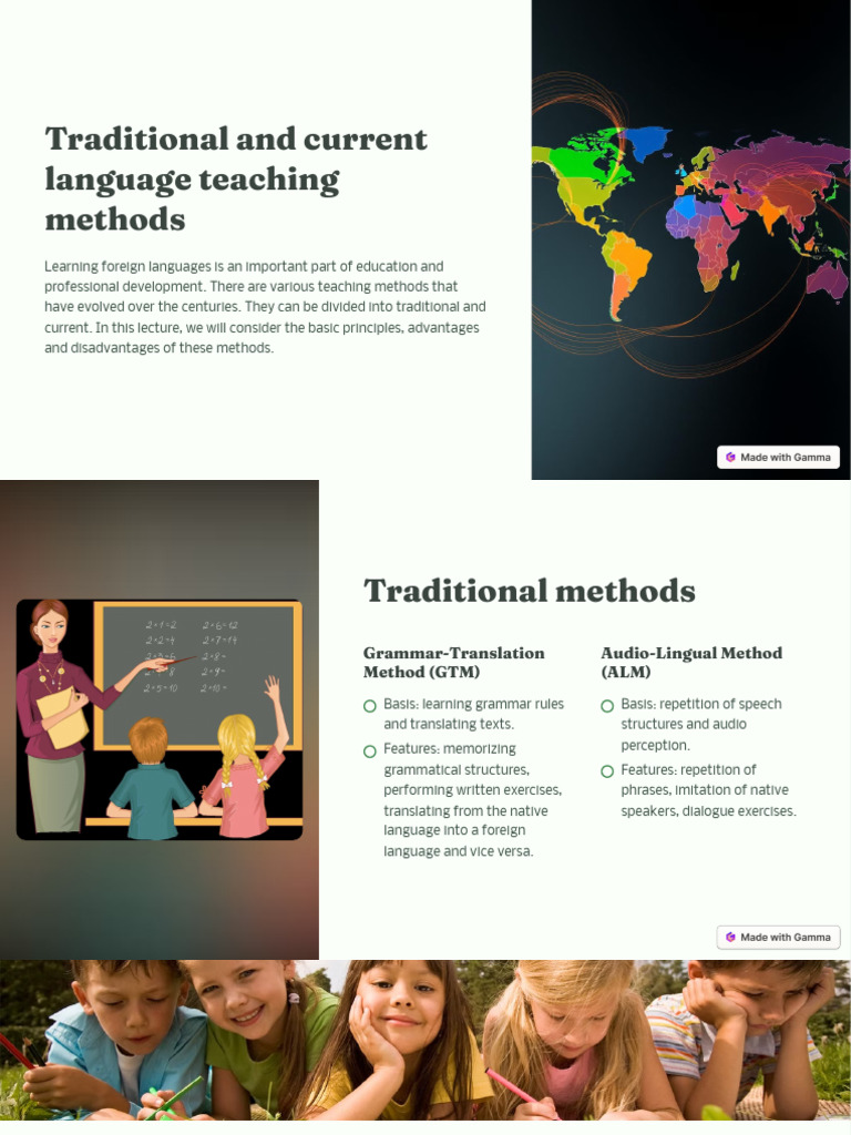 Traditional and Current Language Teaching Methods | PDF | Human ...