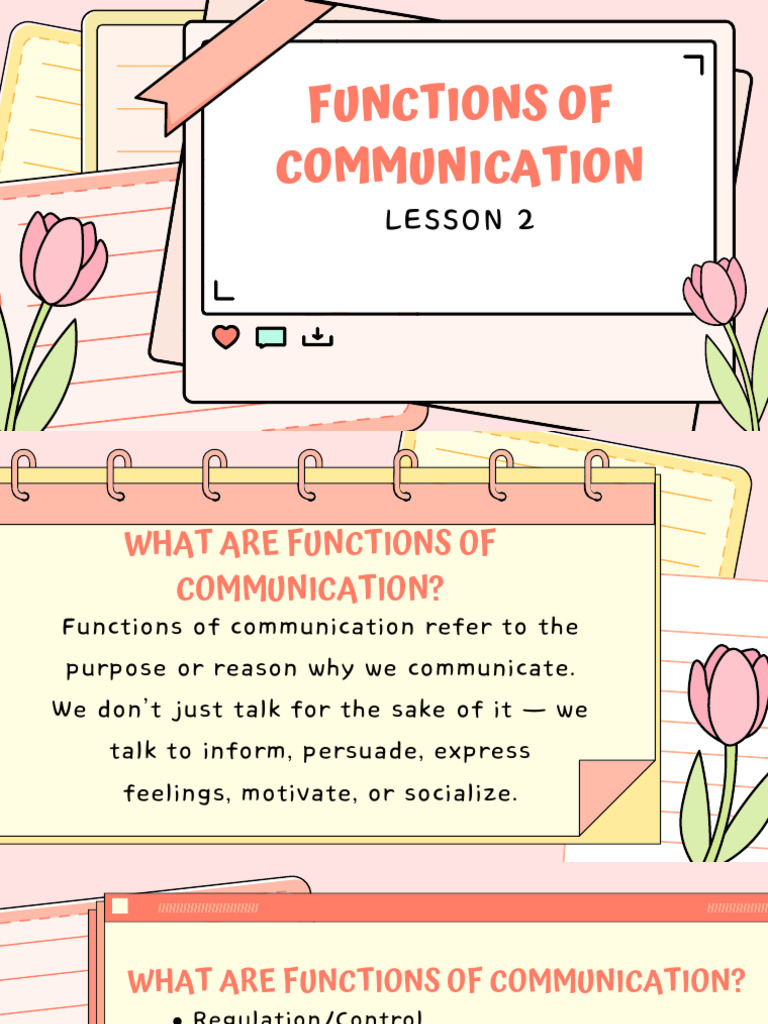 Functions of Communication Explained | PDF