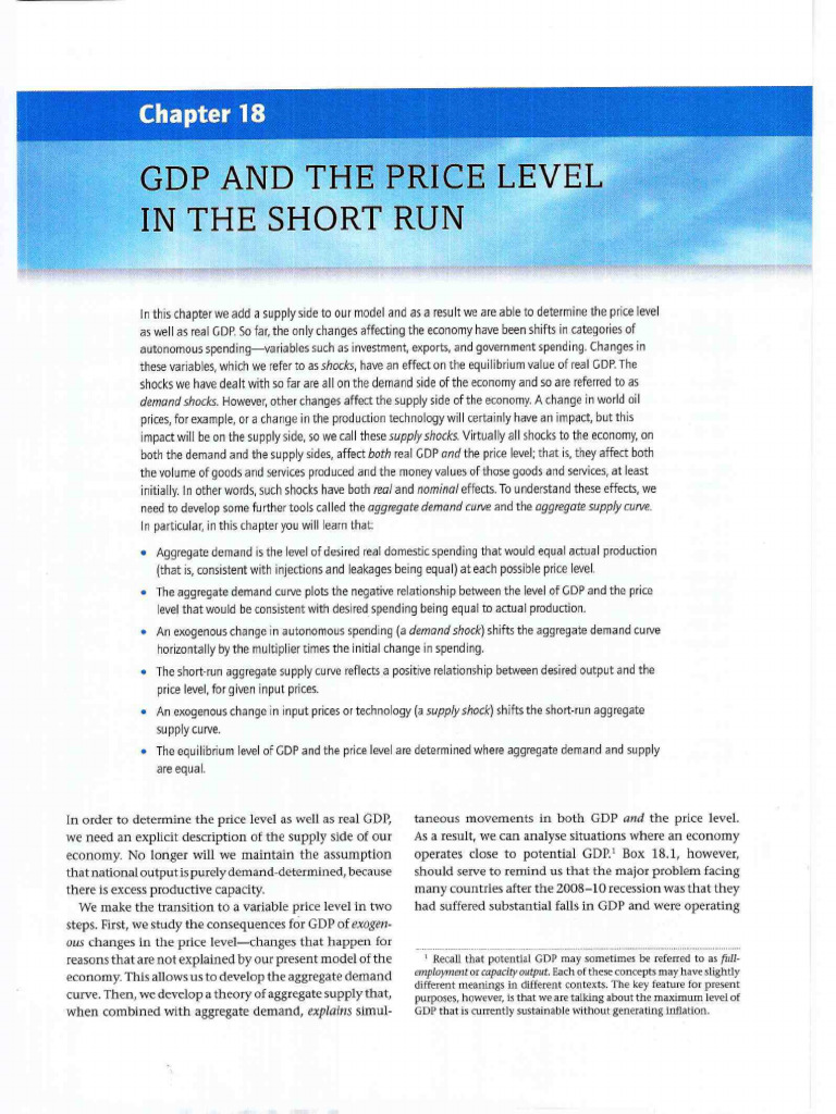 GDP and The Price Level 18 | PDF | Aggregate Demand | Consumption ...