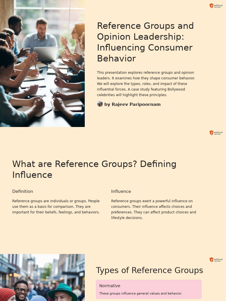 7reference Groups and Opinion Leadership Influencing Consumer Behavior ...