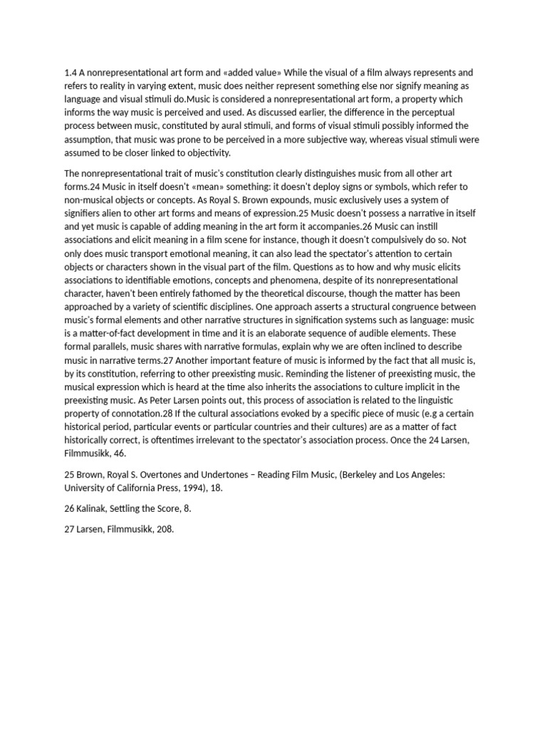 The Nonrepresentational Nature of Music | PDF | Narrative | Attention